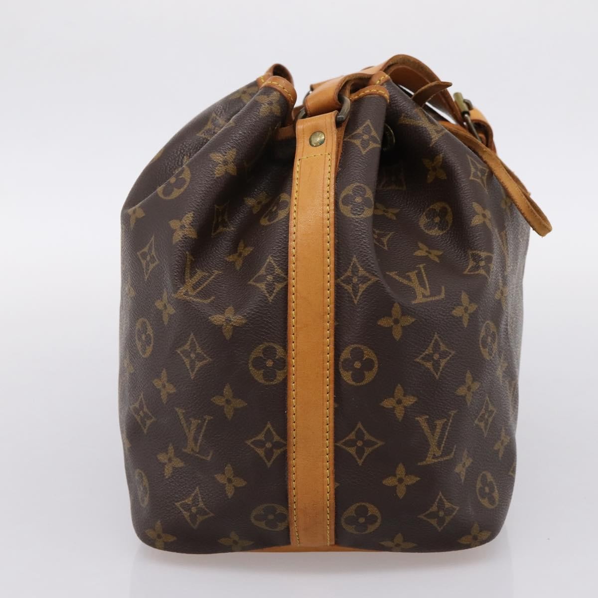 Louis Vuitton Petit Noe Monogram Canvas Brown Canvas Handbag (Pre-Owned)
