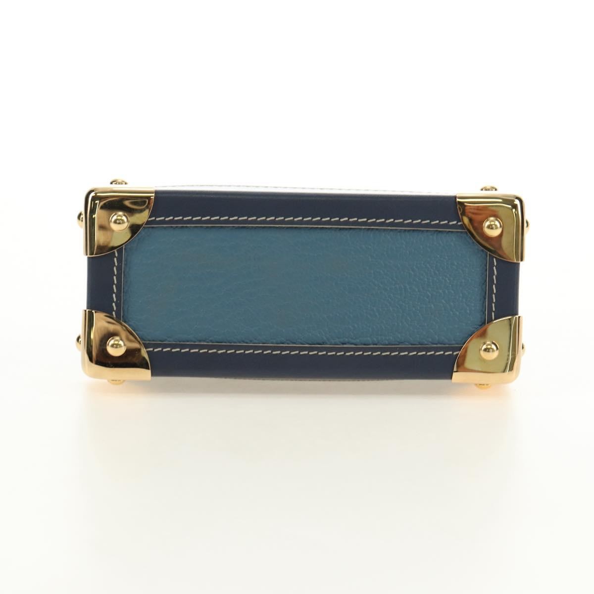 Louis Vuitton Porte-Monnaie Coin Purse Leather Blue Leather Card Holders Accessory (Pre-Owned)