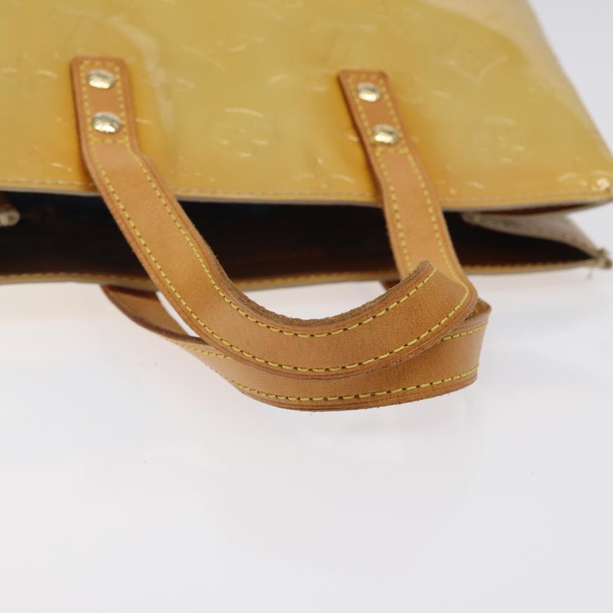 Louis Vuitton Reade Monogram Vernis Beige Patent_Leather Handbag (Pre-Owned)