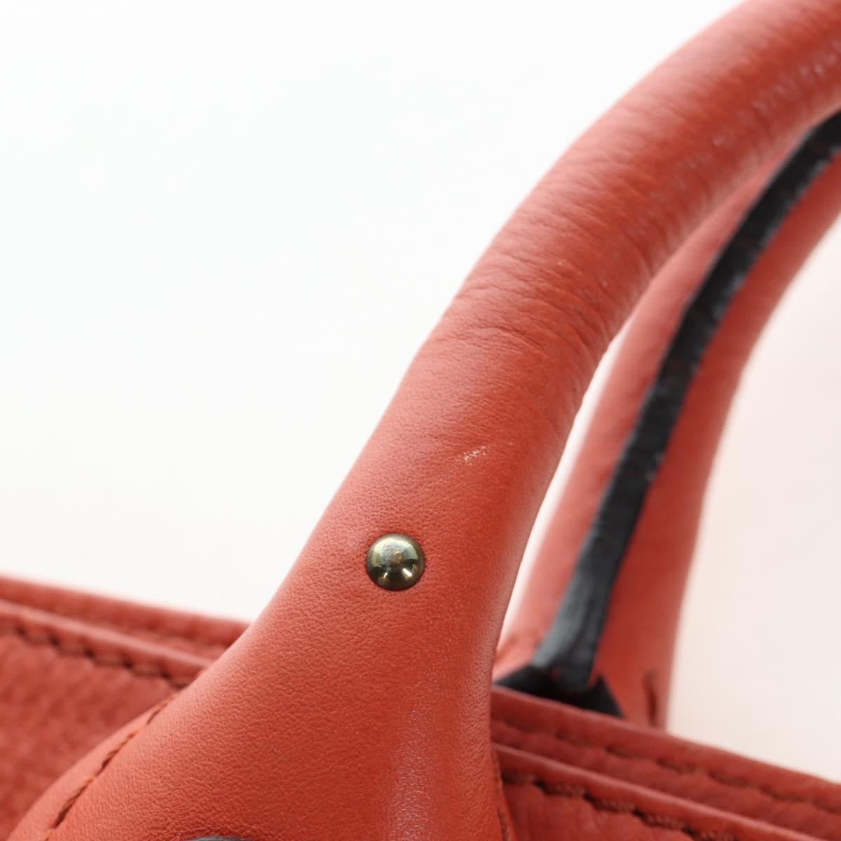 Chloe Paddington Leather Orange Leather Tote Bag Bag (Pre-Owned)