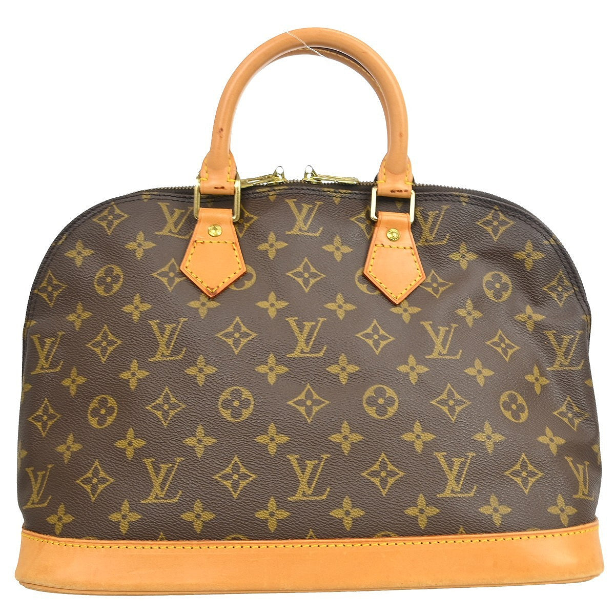 Louis Vuitton Alma Monogram Brown Canvas Handbag (Pre-Owned)