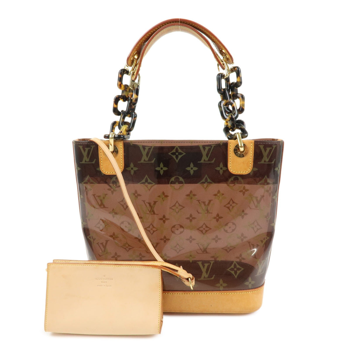 Louis Vuitton Sac Ambre Monogram Vinyl Brown Plastic Handbag (Pre-Owned)
