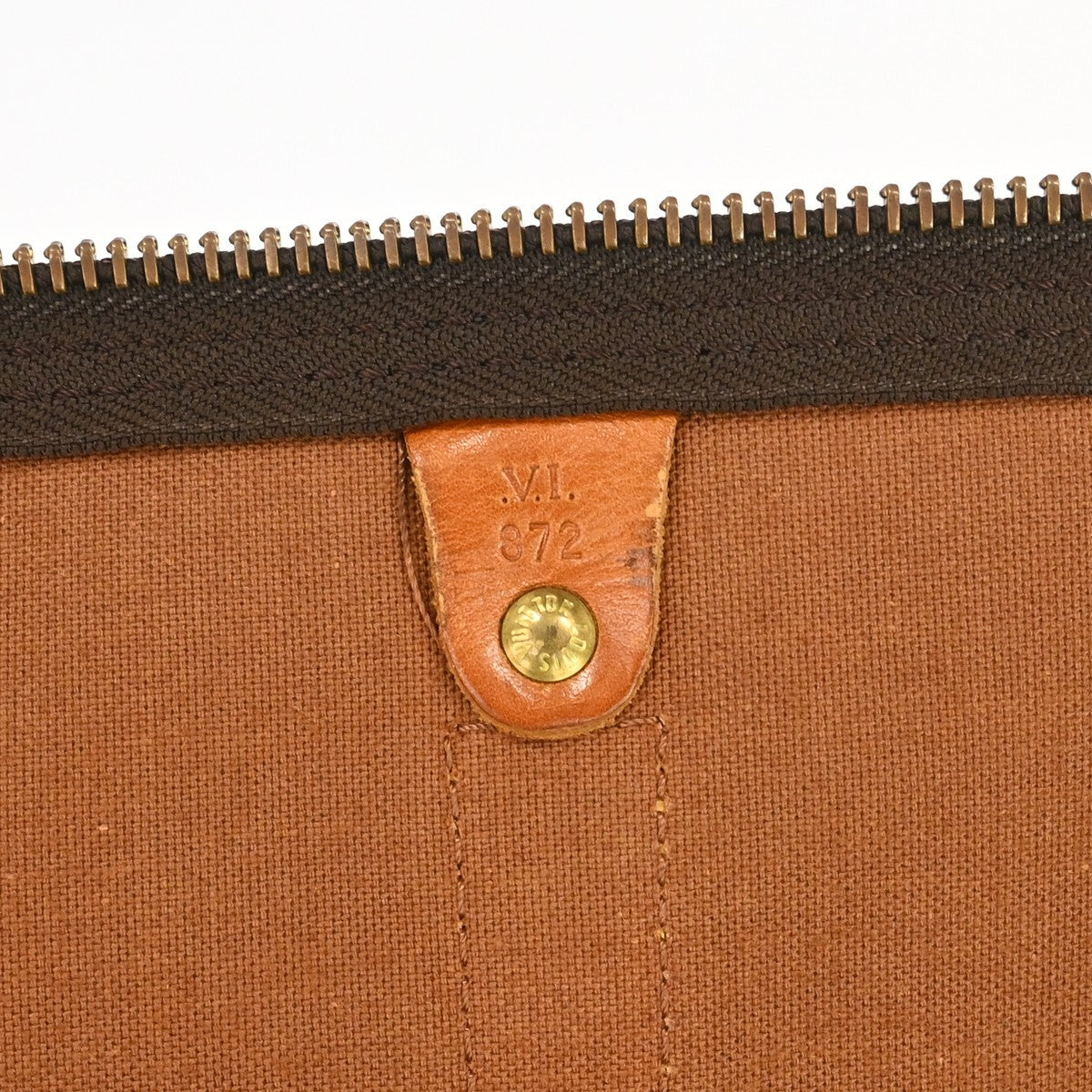 Louis Vuitton Keepall Bandouliere Monogram Canvas Brown Canvas Travel Bag Bag (Pre-Owned)