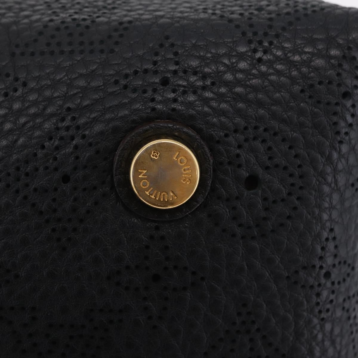 Louis Vuitton Galatea Mahina Leather Black Leather Handbag (Pre-Owned)