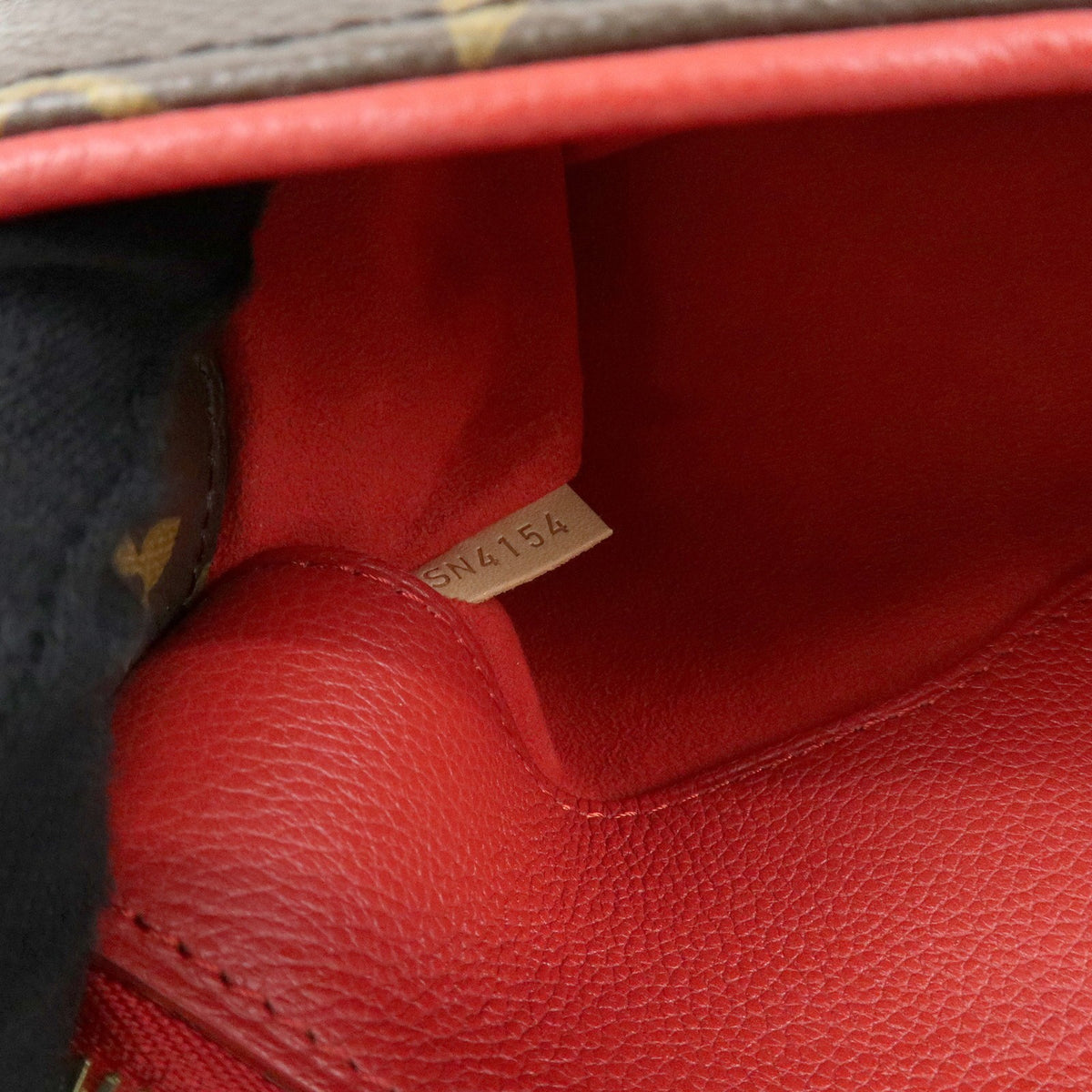 Louis Vuitton Pallas Monogram Canvas With Leather Brown Canvas Tote Bag Bag (Pre-Owned)