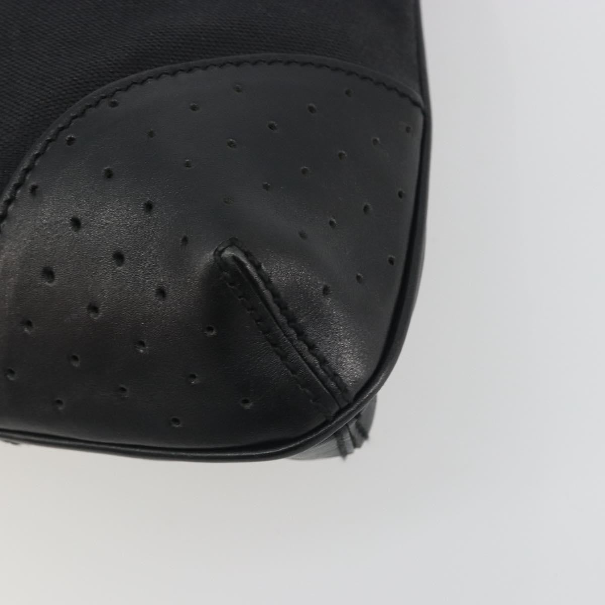 Gucci Reins Web Canvas Black Canvas Shoulder Bag Bag (Pre-Owned)