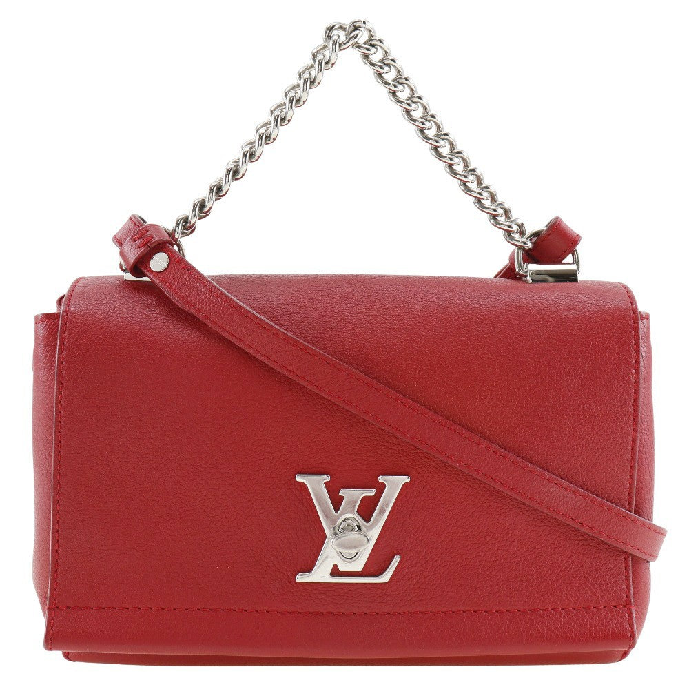 Louis Vuitton Lockme Ii Leather Red Leather Shoulder Bag Bag (Pre-Owned)