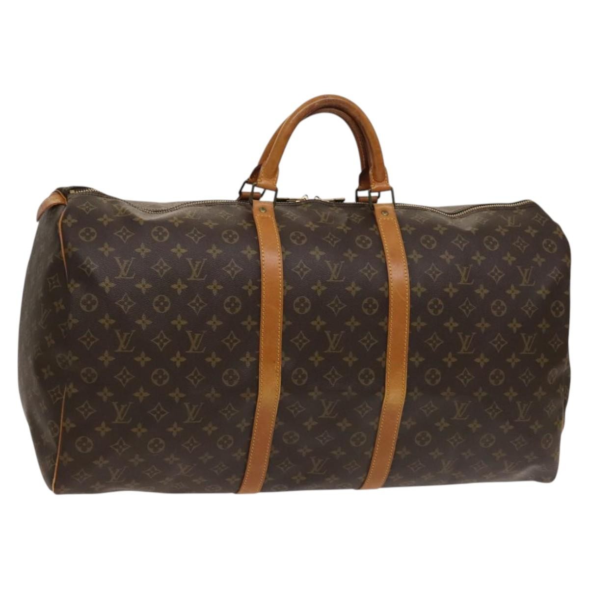 Louis Vuitton Keepall Monogram Canvas Brown Canvas Travel Bag Bag (Pre-Owned)