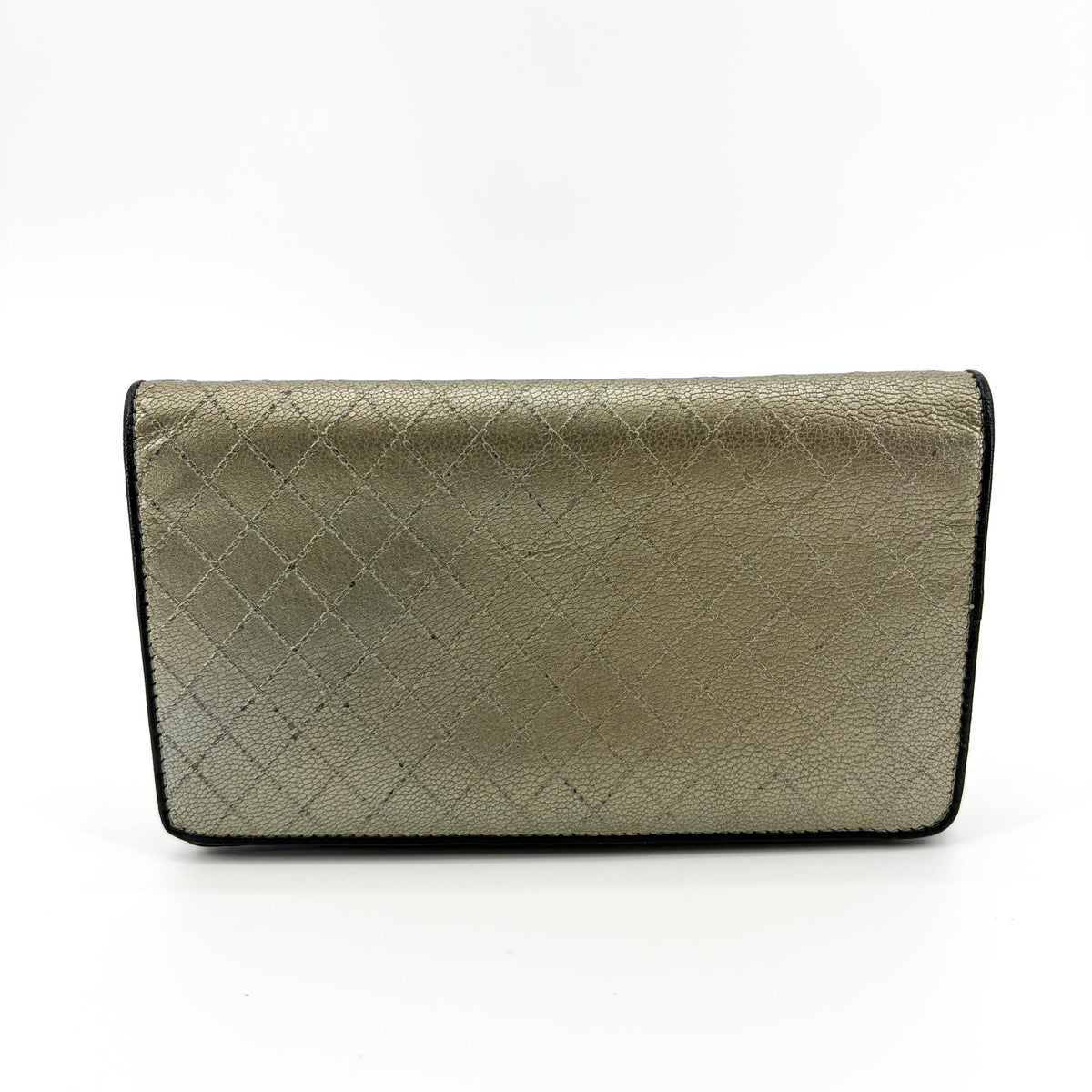 Chanel 19 Flap Quilted Lambskin Gold Calfskin Wallets Accessory (Pre-Owned)