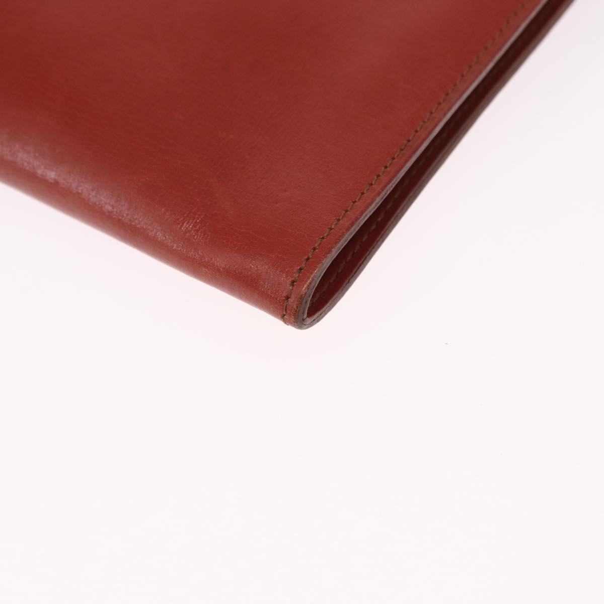 Hermes Onimaitou Leather Burgundy Leather Shoulder Bag Bag (Pre-Owned)