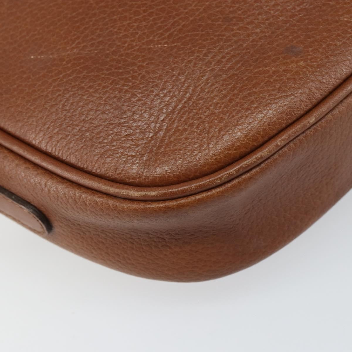 Burberry Vintage Leather Brown Leather Shoulder Bag Bag (Pre-Owned)