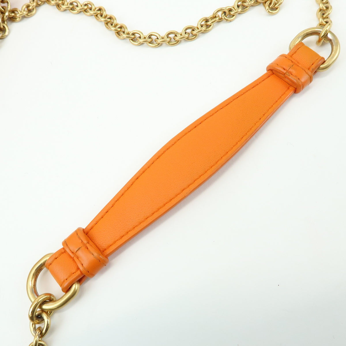 Bottega Veneta Olimpia Intrecciato Nappa Orange Leather Crossbody Bag Bag (Pre-Owned)
