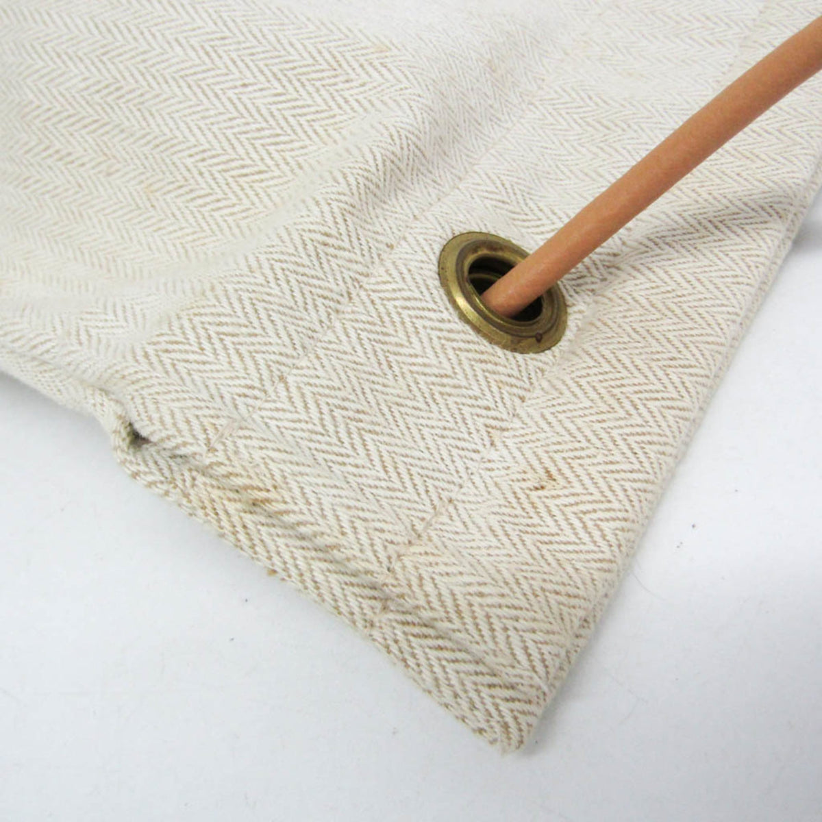 Hermes Aline Toile Beige Cotton Shoulder Bag Bag (Pre-Owned)