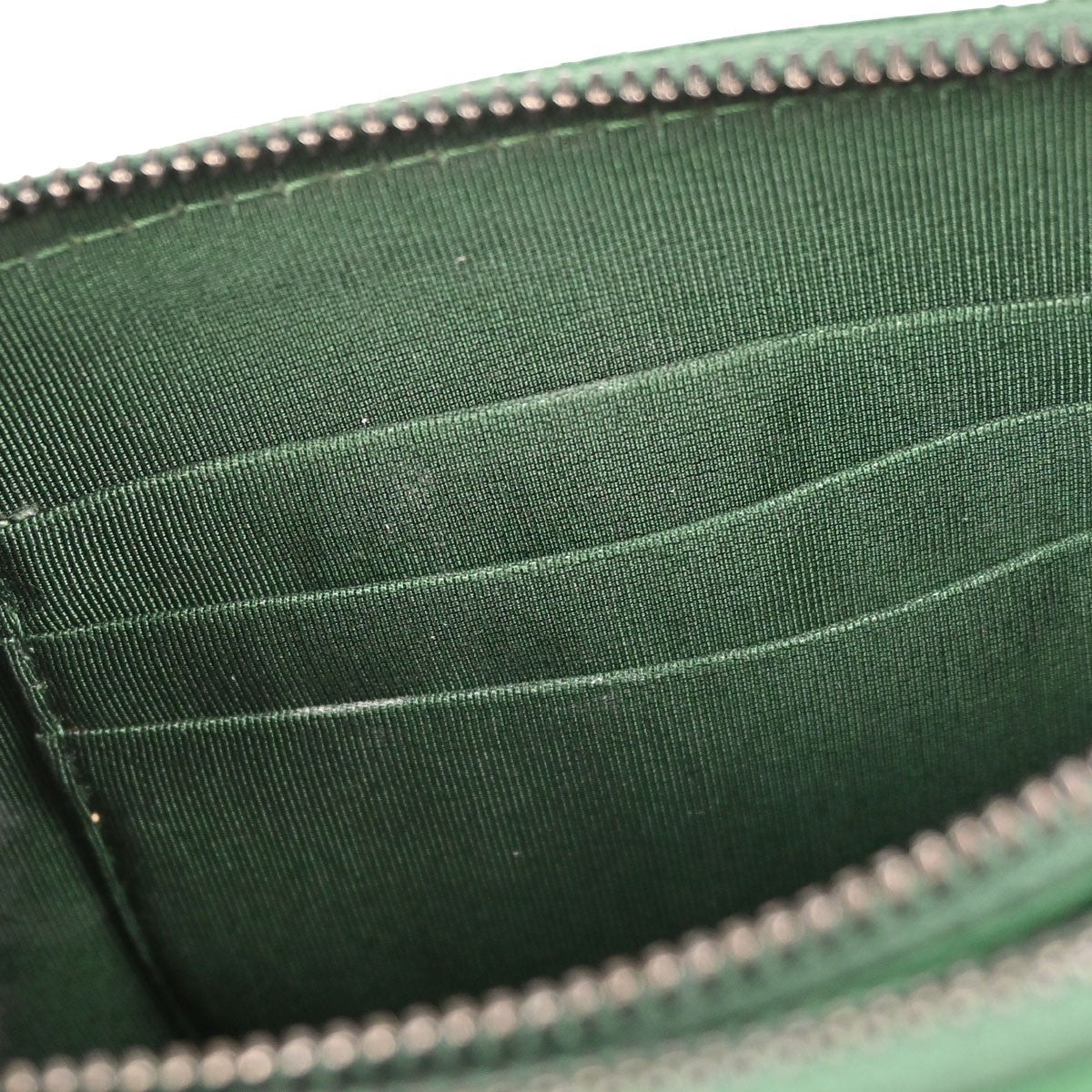 Chanel Gabrielle Double Zip Clutch With Chain Quilted Goatskin And Patent Green Leather Clutche & Pouche Bag (Pre-Owned)