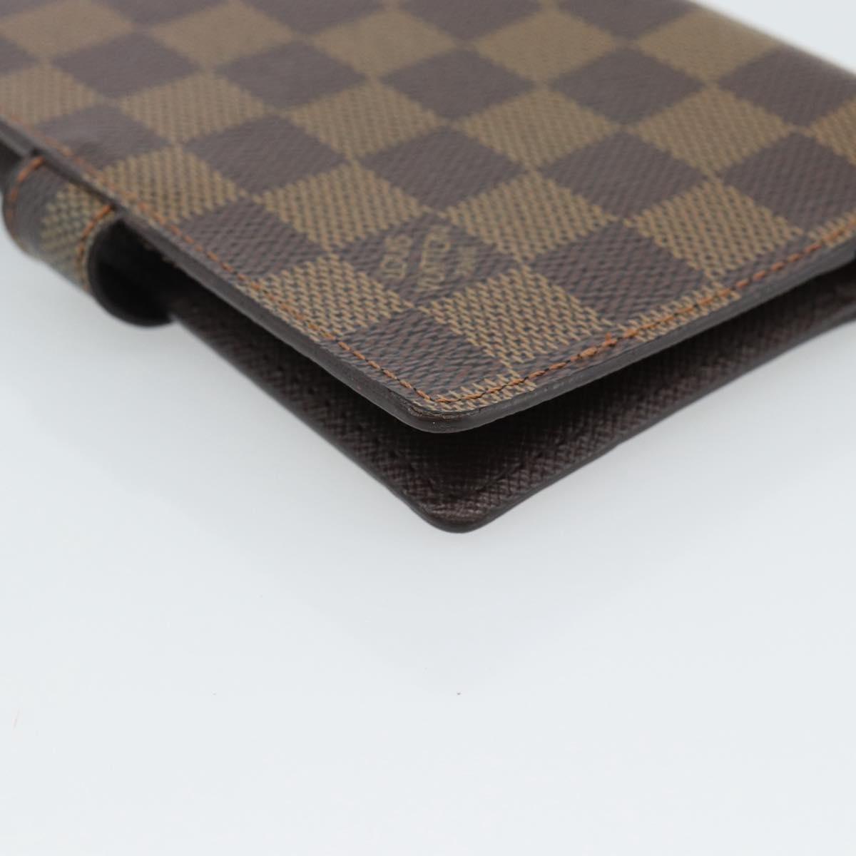 Louis Vuitton Ring Agenda Cover Damier Brown Canvas Briefcase Bag (Pre-Owned)