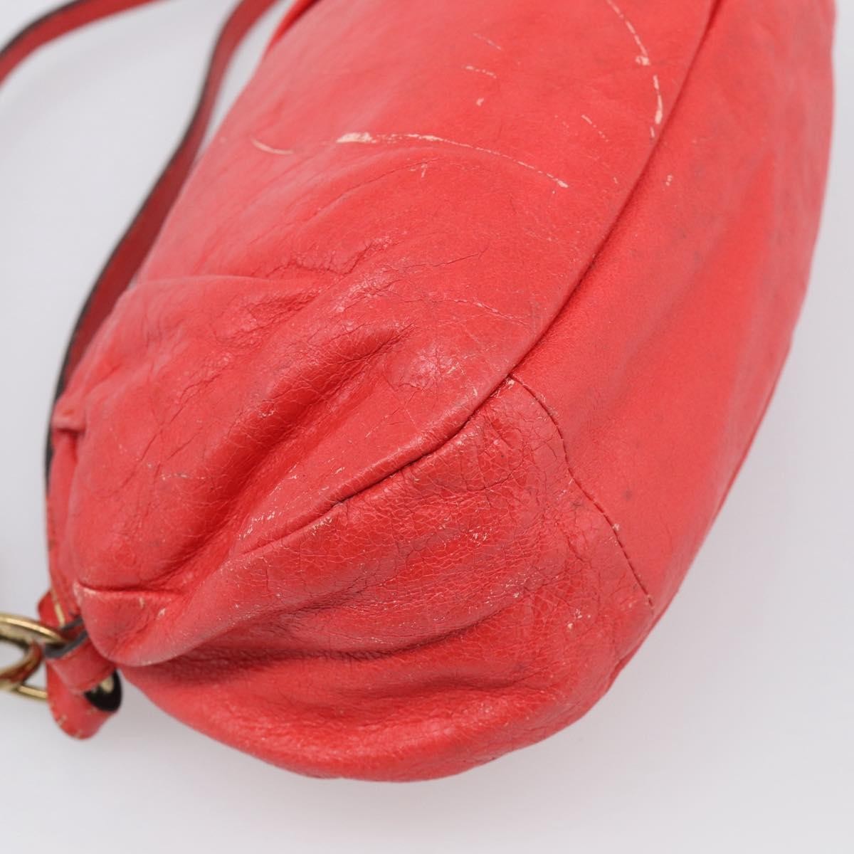 Chloe 2Way Shoulder Bag Leather Red Leather Shoulder Bag Bag (Pre-Owned)