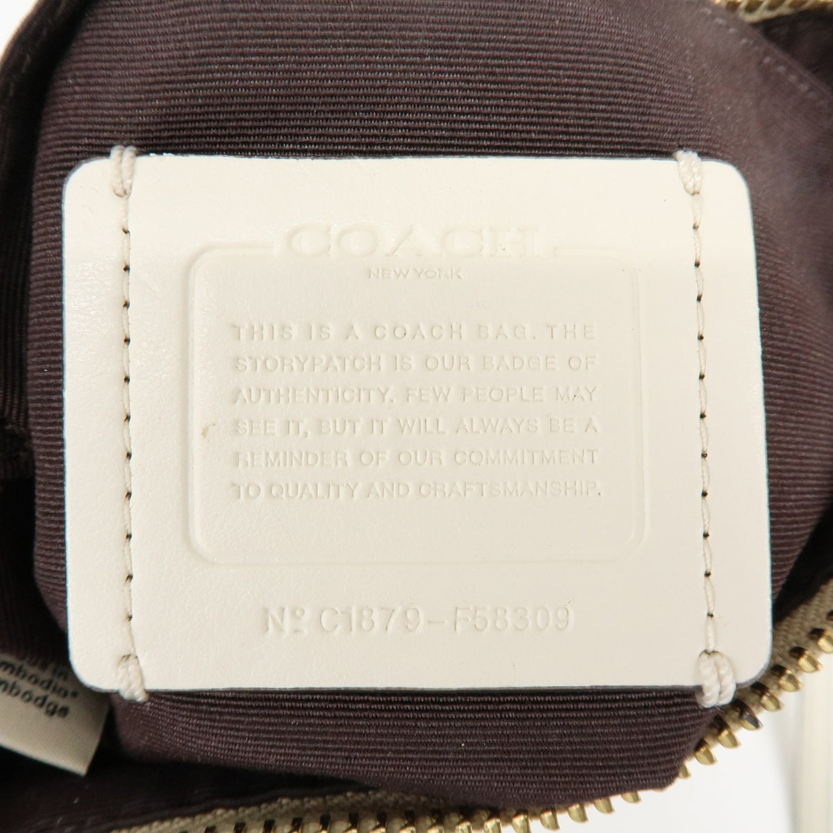 Coach Shoulder Canvas Beige Canvas Handbag (Pre-Owned)