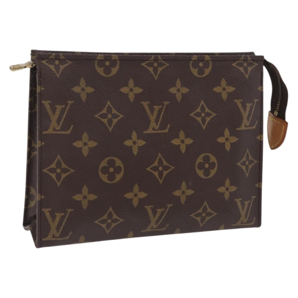 Louis Vuitton Toiletry Pouch Monogram Canvas Brown Canvas Clutche & Pouche Bag (Pre-Owned)