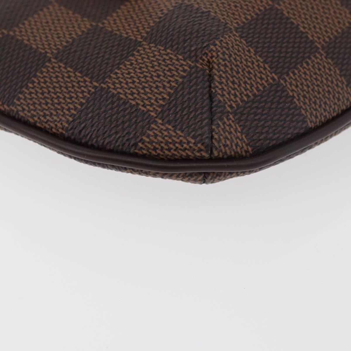 Louis Vuitton Manosque Pochette Damier Ebene Brown Canvas Clutche & Pouche Bag (Pre-Owned)