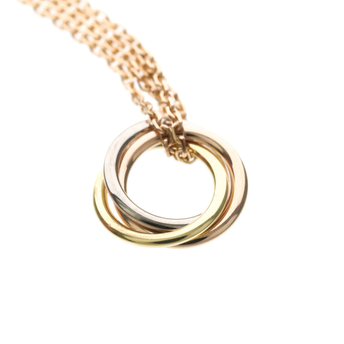Cartier Trinity Choker 18K Tricolor Gold Gold Gold Necklace Jewelry (Pre-Owned)