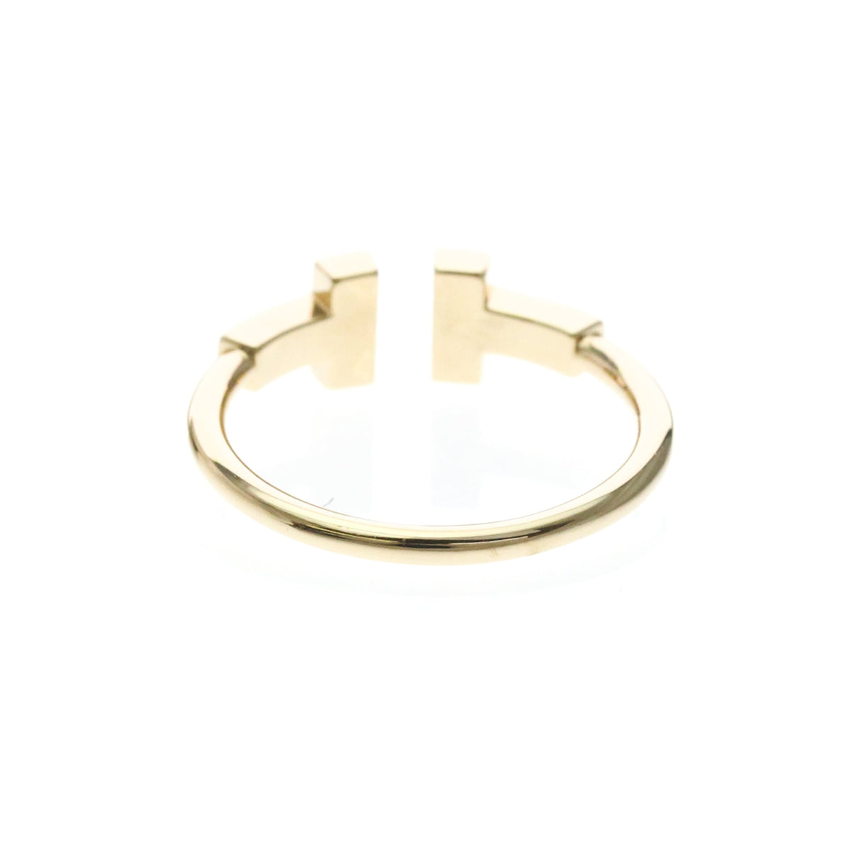 Tiffany & Co. T Wire 18K Rose Gold With Diamonds Gold Pink_Gold Ring Jewelry (Pre-Owned)