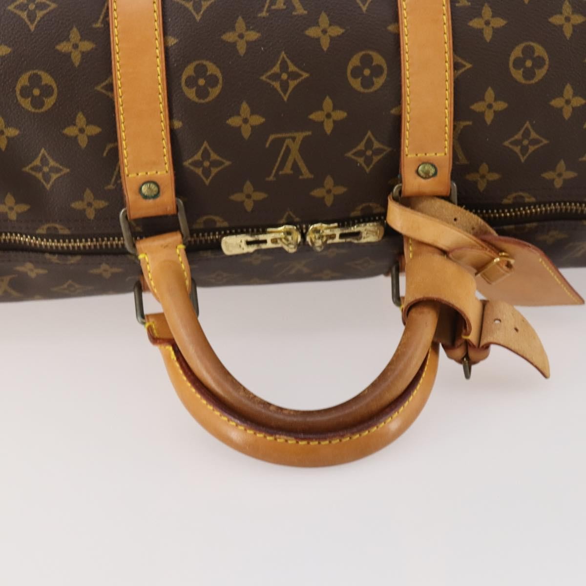 Louis Vuitton Keepall Monogram Canvas Brown Canvas Travel Bag Bag (Pre-Owned)