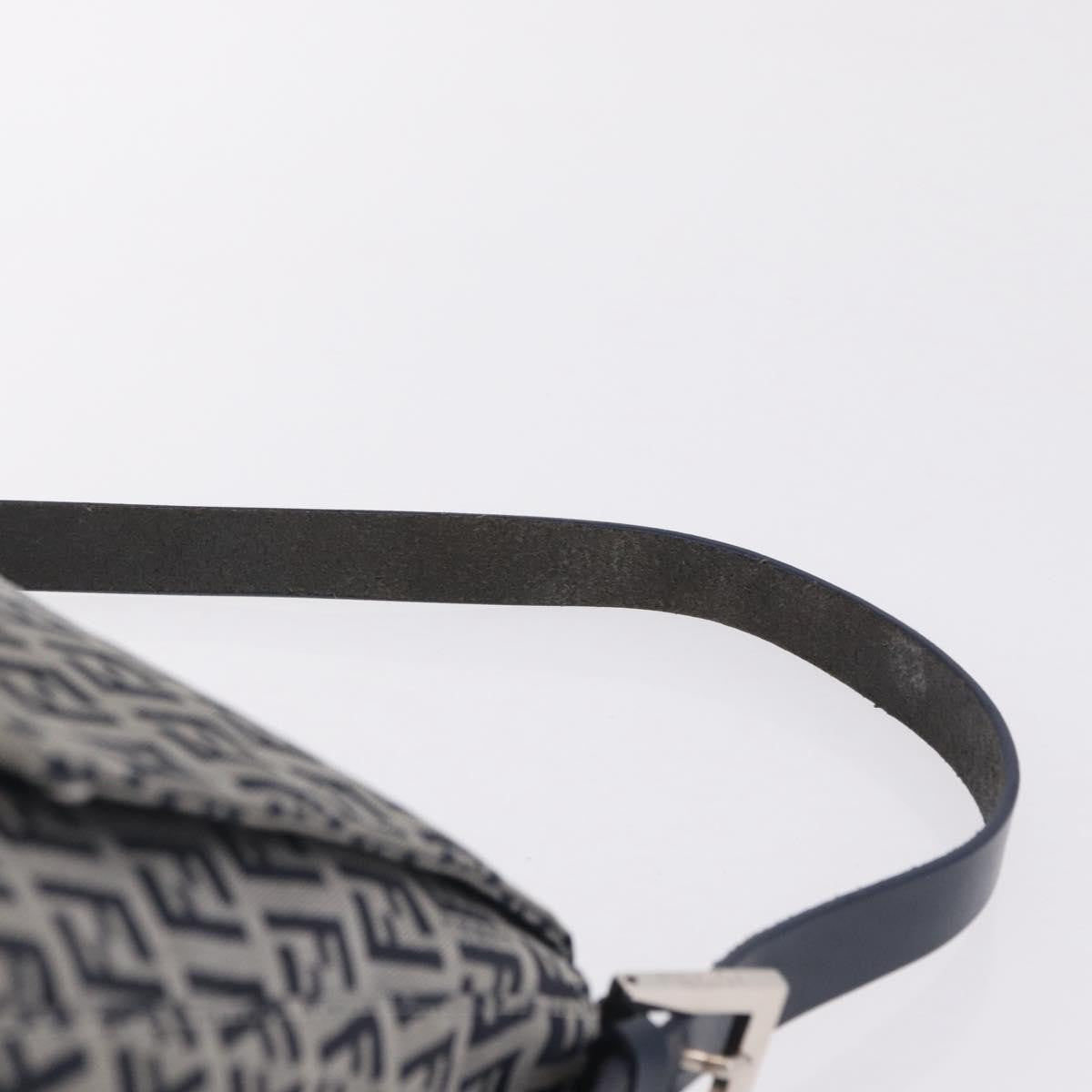 Fendi Fendi Mamma Baguette Monogram Canvas Navy Canvas Handbag (Pre-Owned)