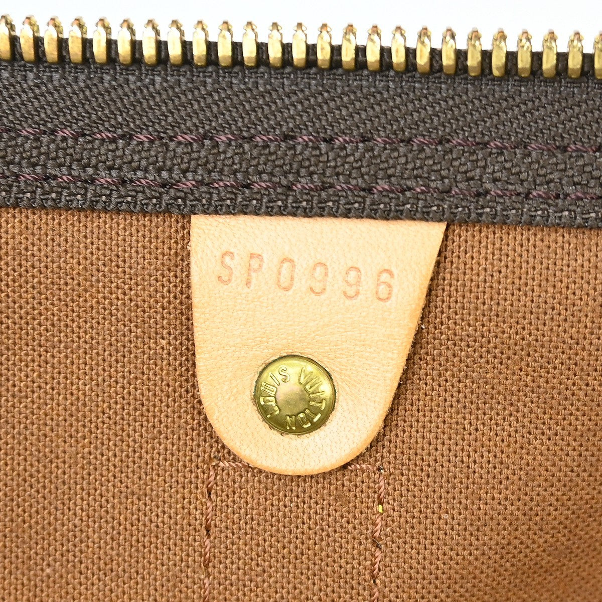 Louis Vuitton Keepall Monogram Canvas Brown Canvas Travel Bag Bag (Pre-Owned)