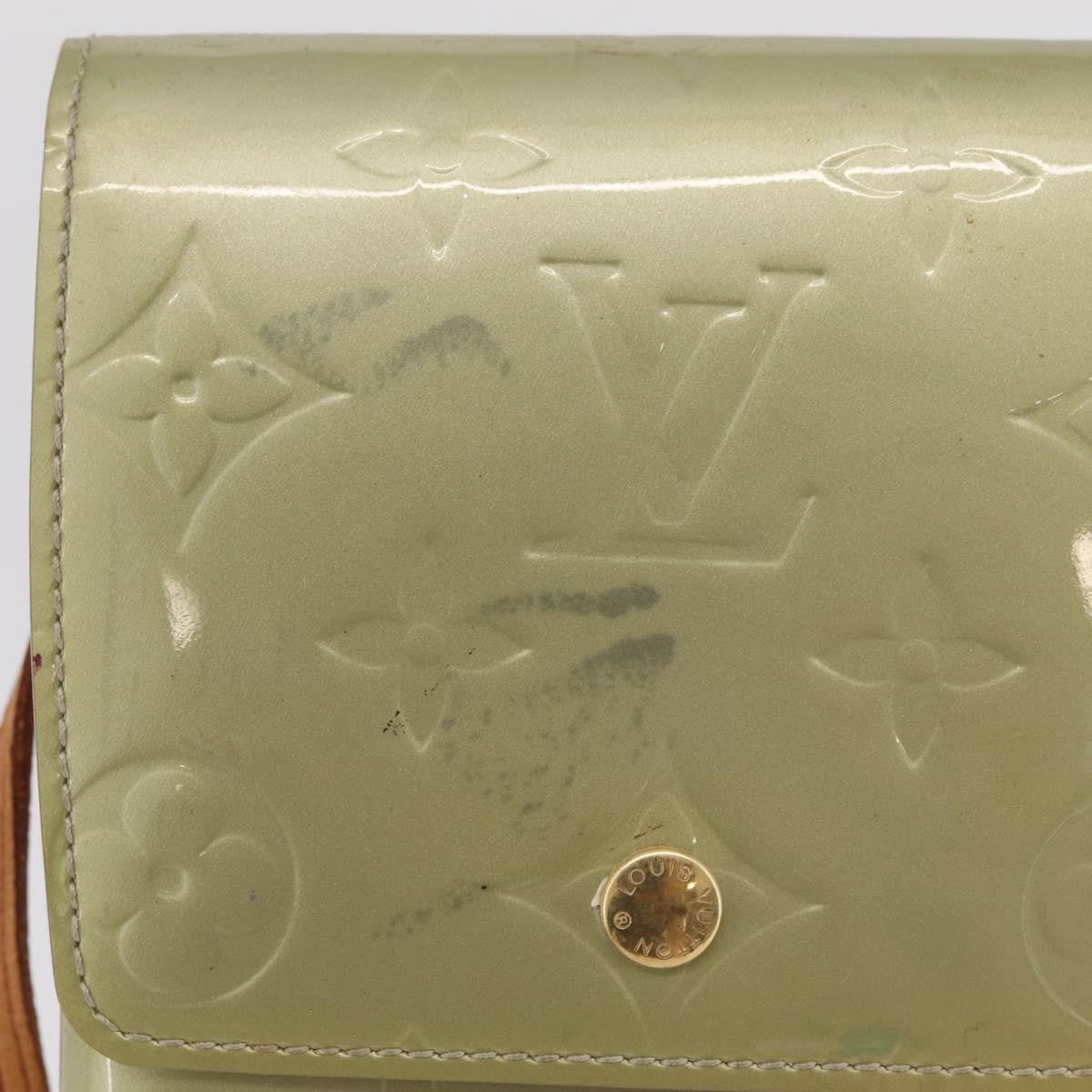 Louis Vuitton Walker Monogram Vernis Gray Patent_Leather Wallets Accessory (Pre-Owned)