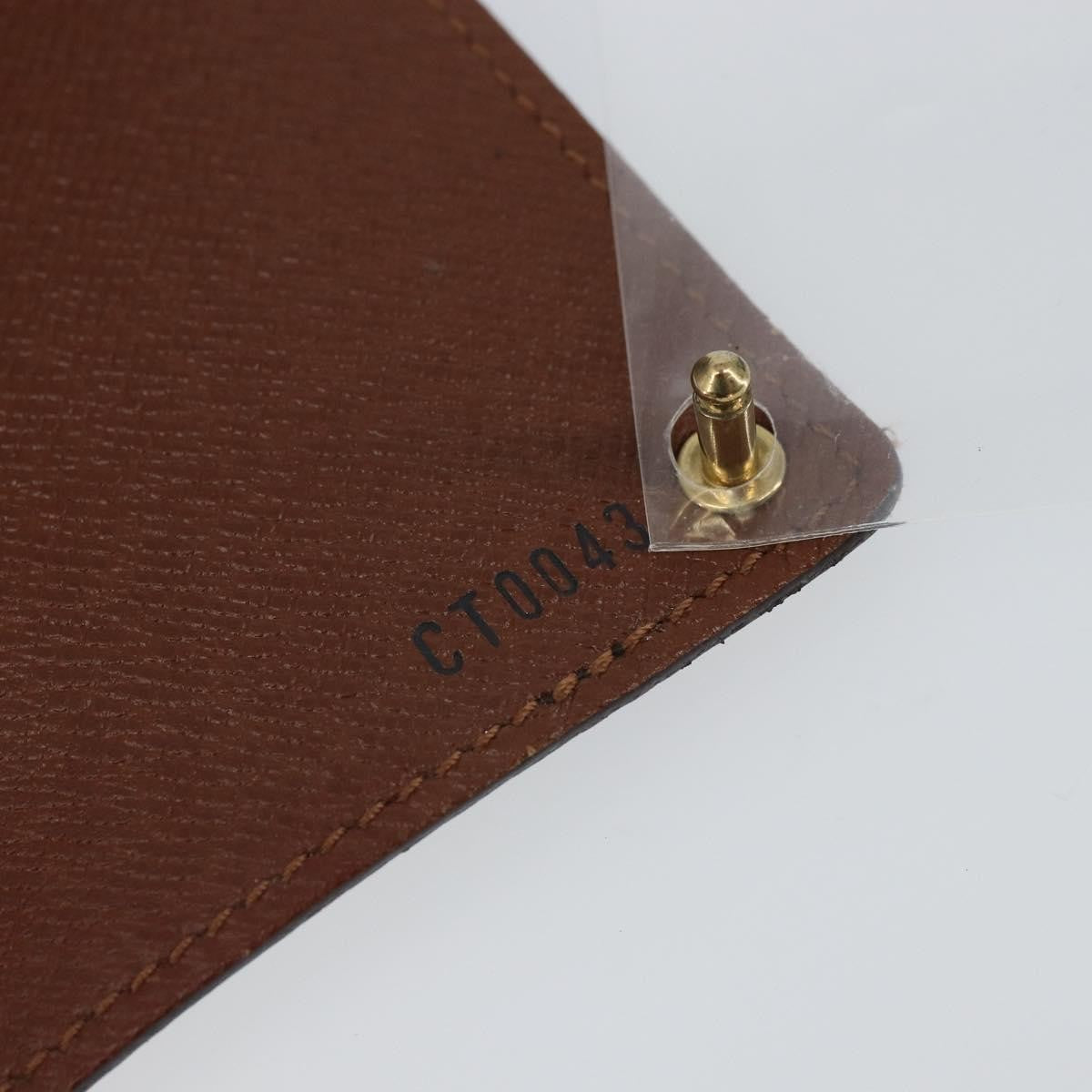 Louis Vuitton Porte Cartes Pression Card Case Monogram Canvas Brown Canvas Card Holders Accessory (Pre-Owned)