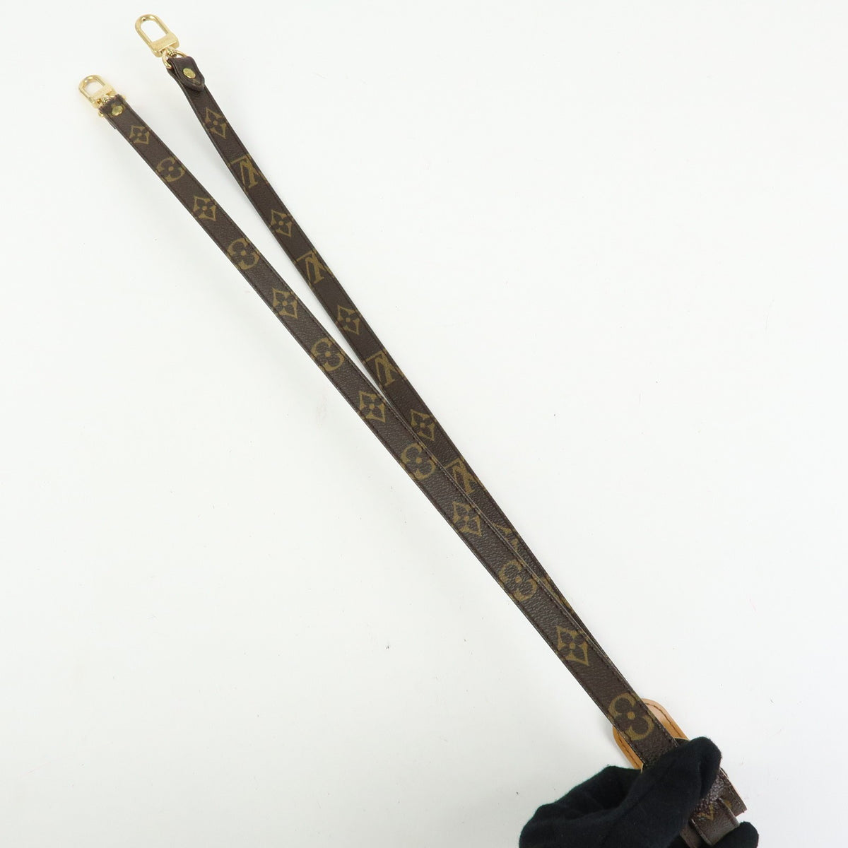 Louis Vuitton Shoulder Strap Monogram Canvas Brown Canvas Straps Accessory (Pre-Owned)