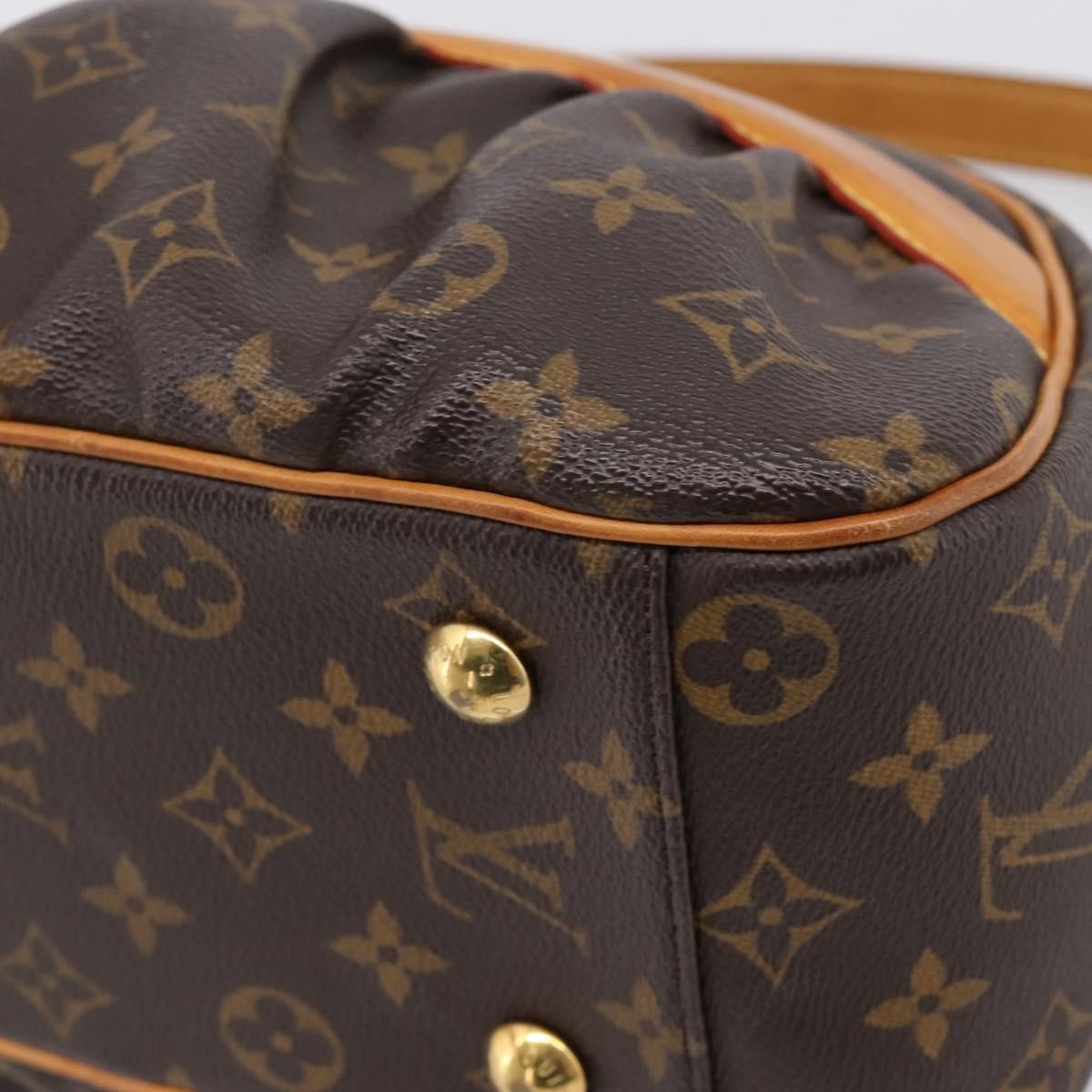 Louis Vuitton Clara Handbag Monogram Canvas Brown Canvas Handbag (Pre-Owned)