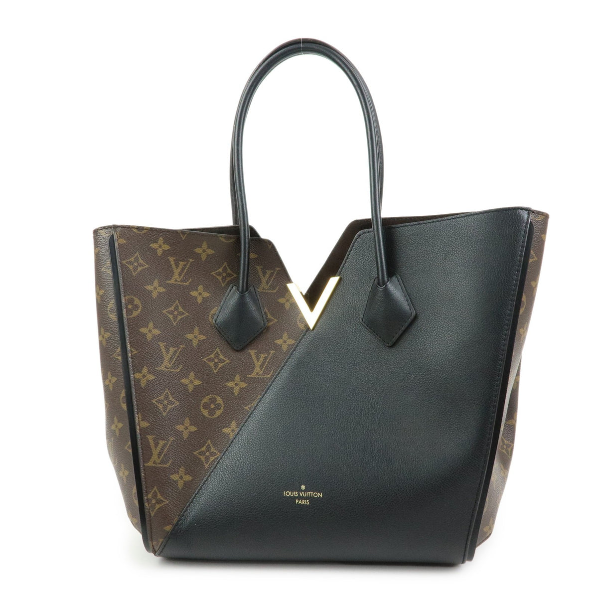 Louis Vuitton Kimono Monogram Canvas And Leather Black Canvas Handbag (Pre-Owned)