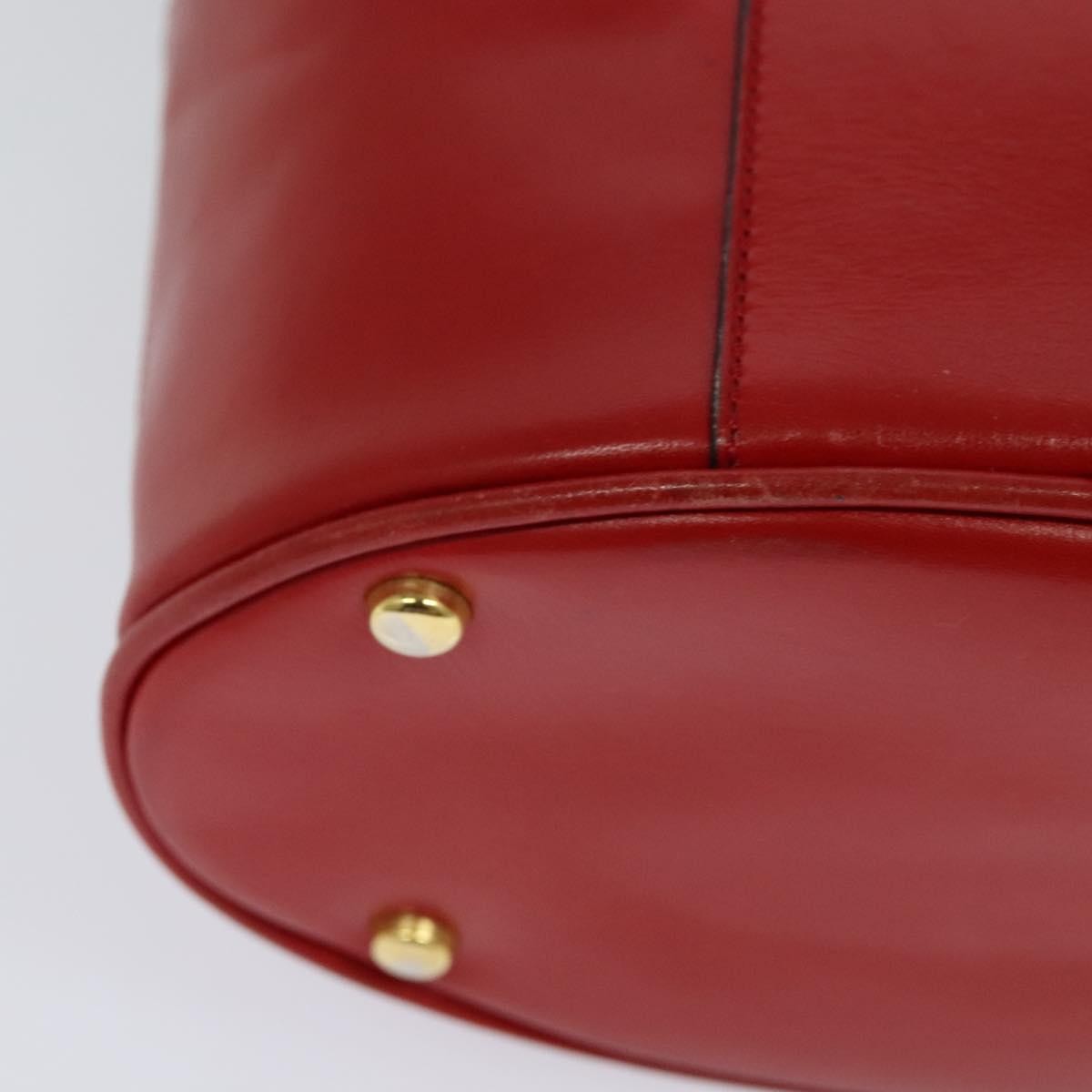 Celine Vanity Leather Red Leather Shoulder Bag Bag (Pre-Owned)