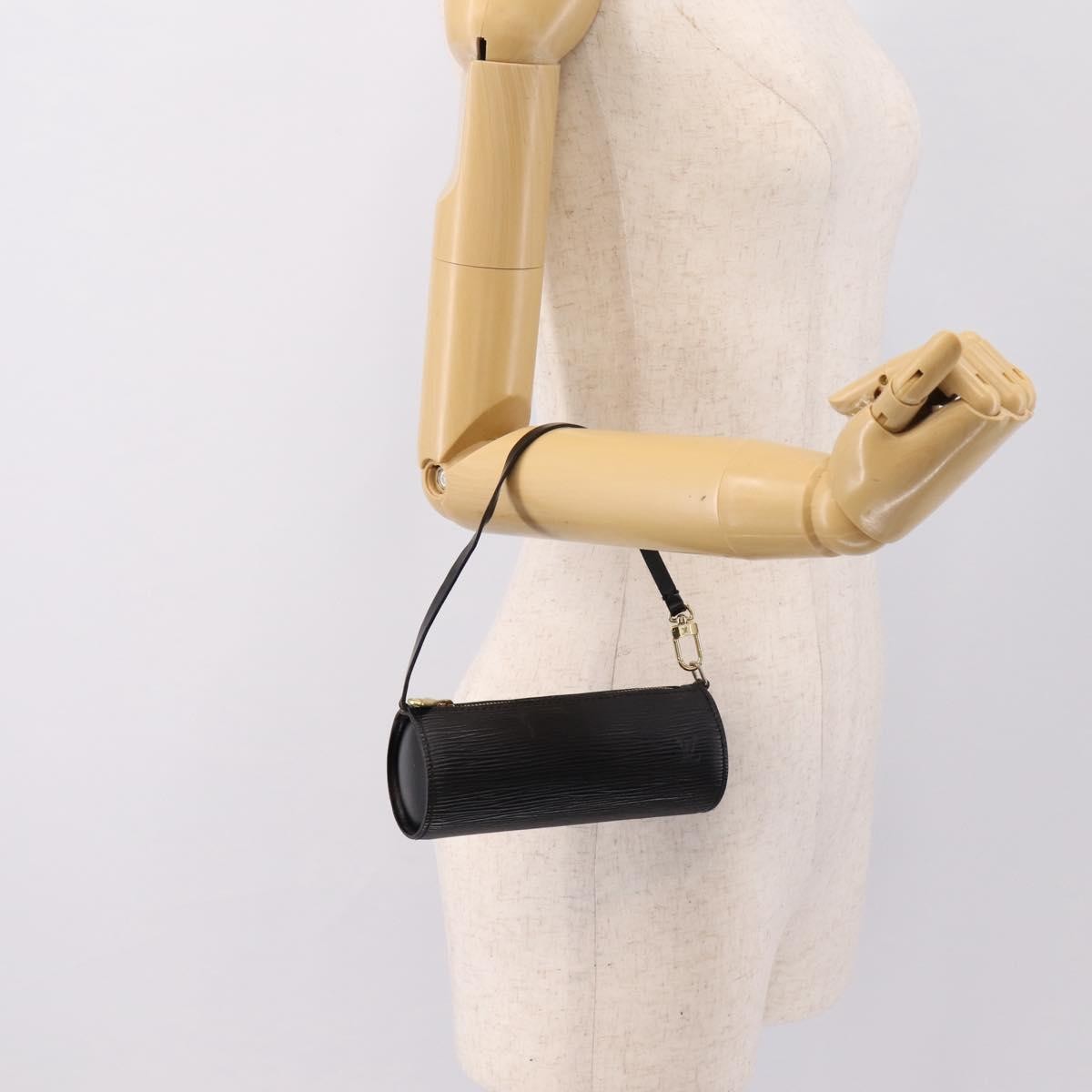 Louis Vuitton Soufflot Pochette Epi Leather Black Leather Clutche & Pouche Bag (Pre-Owned)