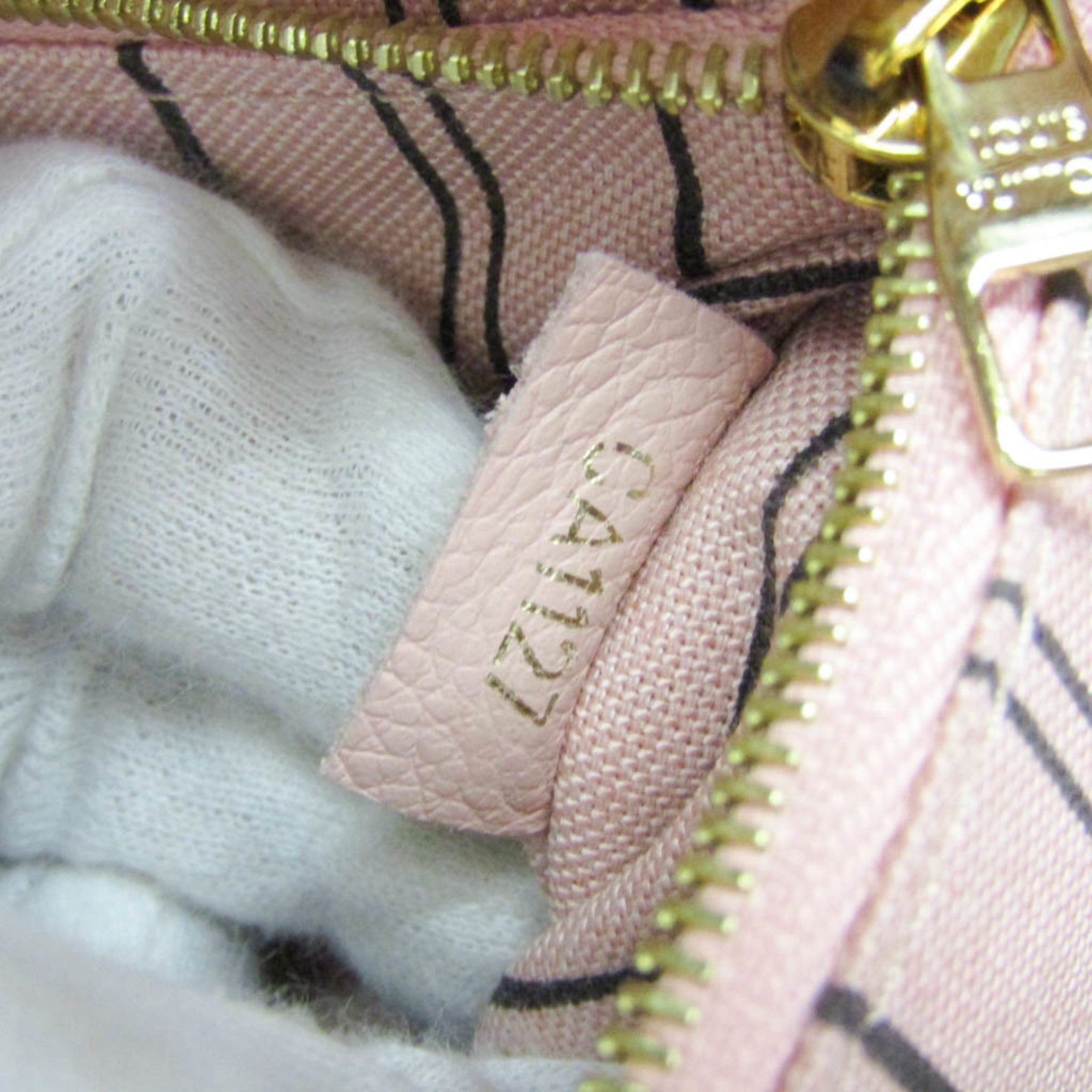 Louis Vuitton Sorbonne Monogram Empreinte Leather Pink Leather Backpack Bag (Pre-Owned)