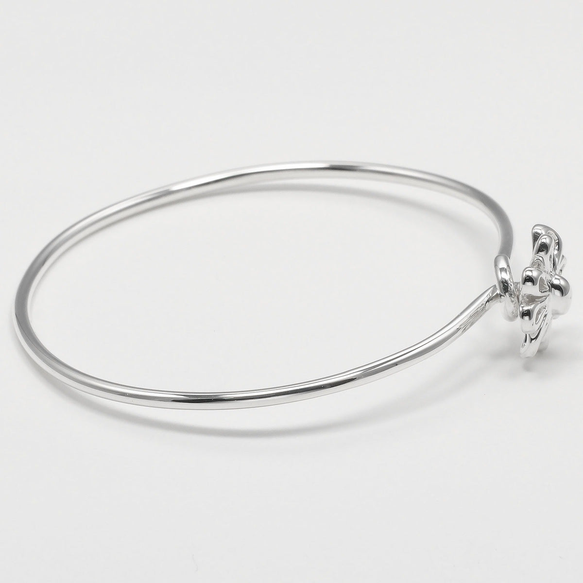 Tiffany & Co. Daisy Bangle 18K Yellow Gold Silver Silver Bracelet Jewelry (Pre-Owned)