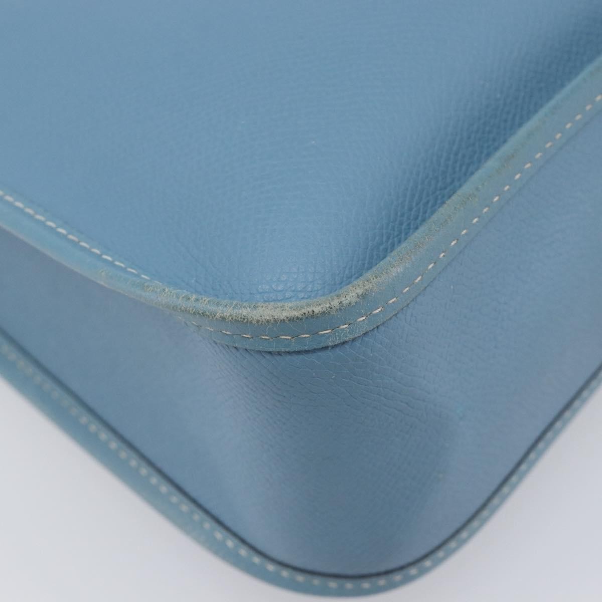 Hermes Vespa Courchevel Blue Leather Shoulder Bag Bag (Pre-Owned)