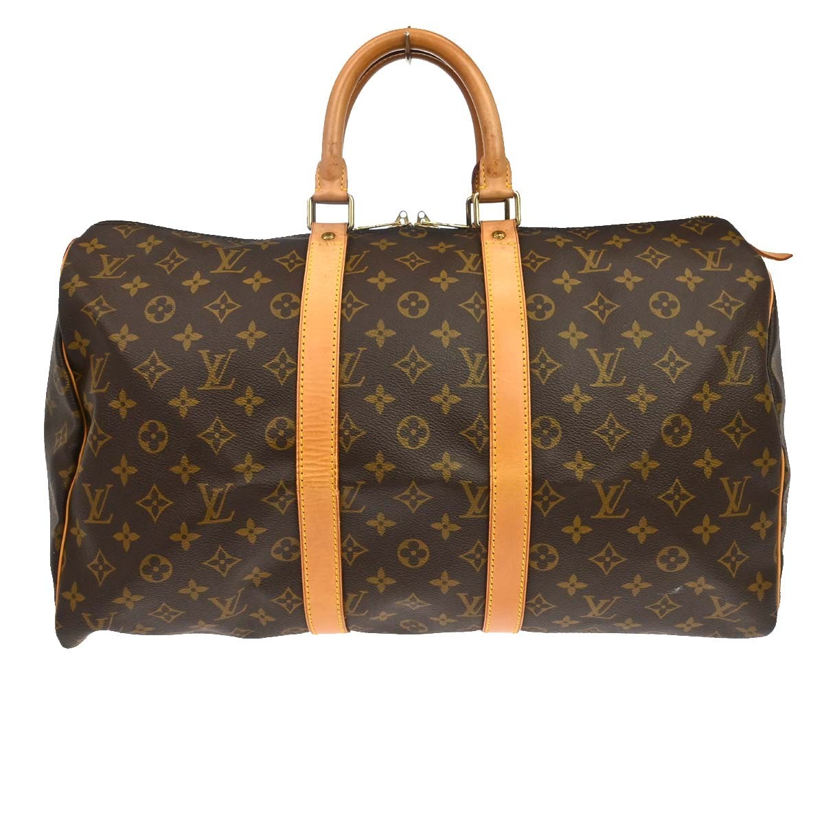 Louis Vuitton Keepall Monogram Canvas Brown Canvas Travel Bag Bag (Pre-Owned)