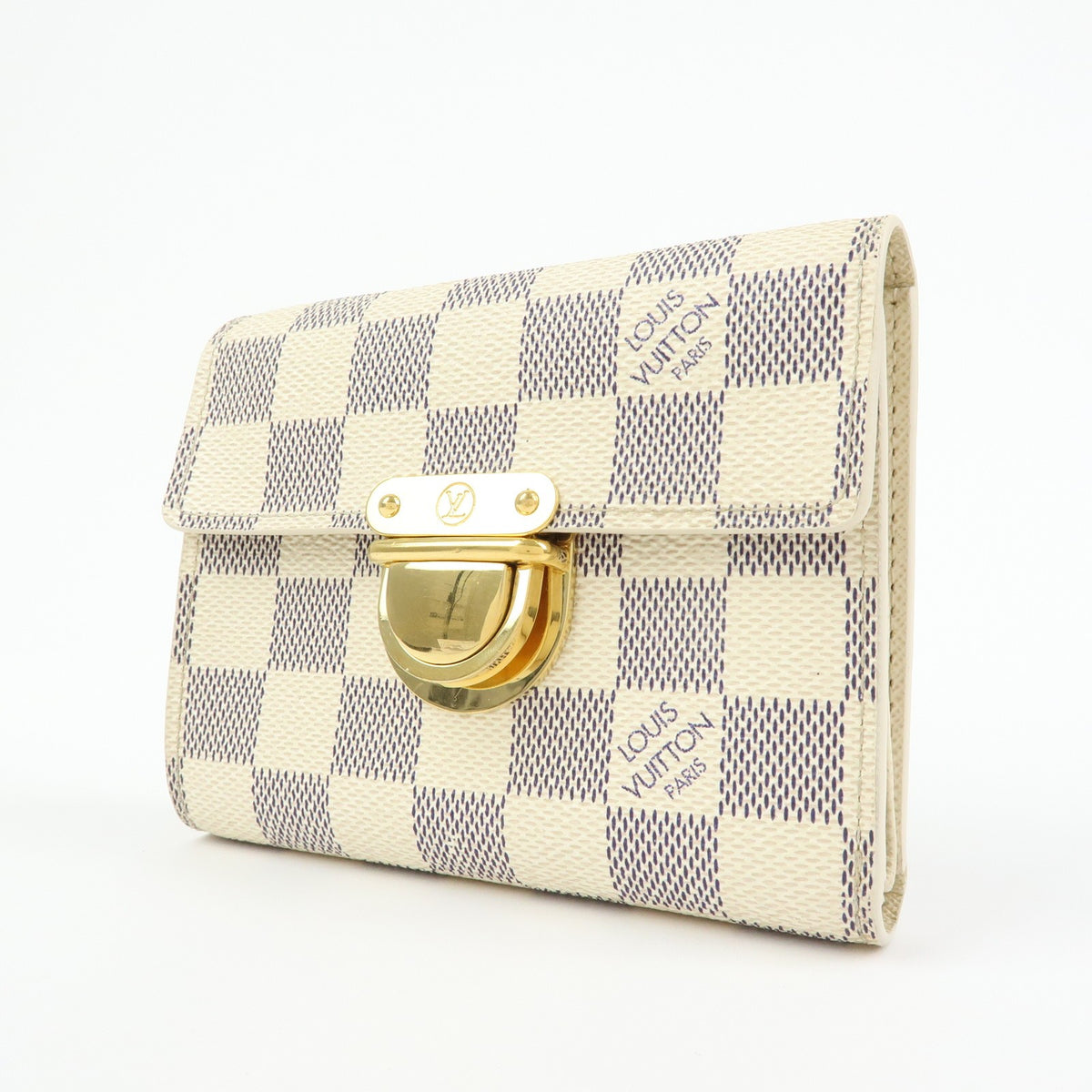 Louis Vuitton Koala Damier Beige Canvas Wallets Accessory (Pre-Owned)