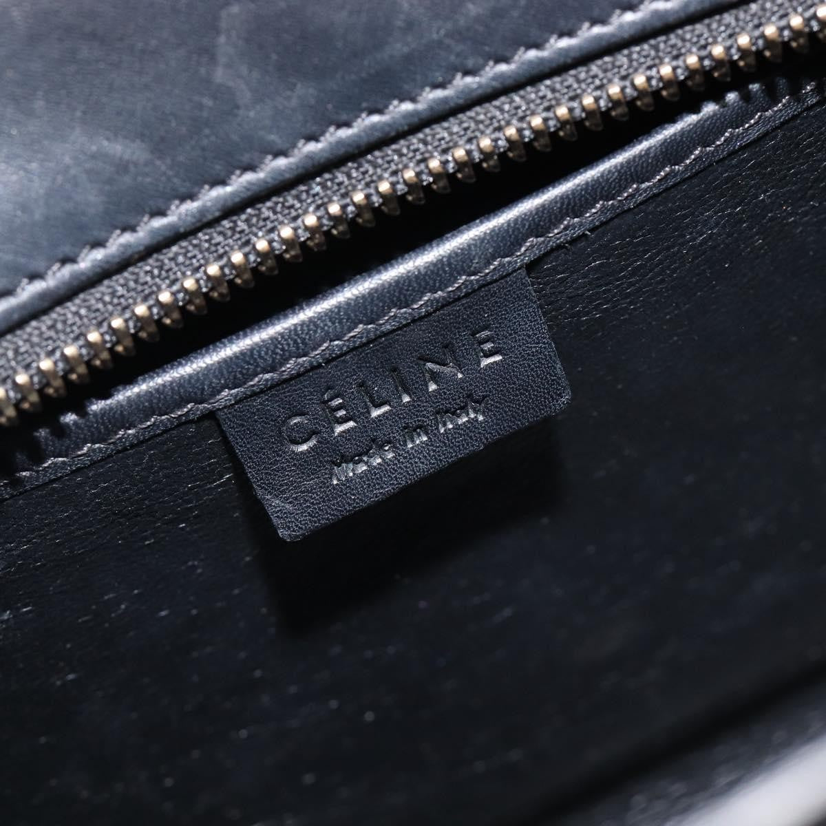 Celine Tricolor Luggage Canvas And Leather Navy Canvas Handbag (Pre-Owned)