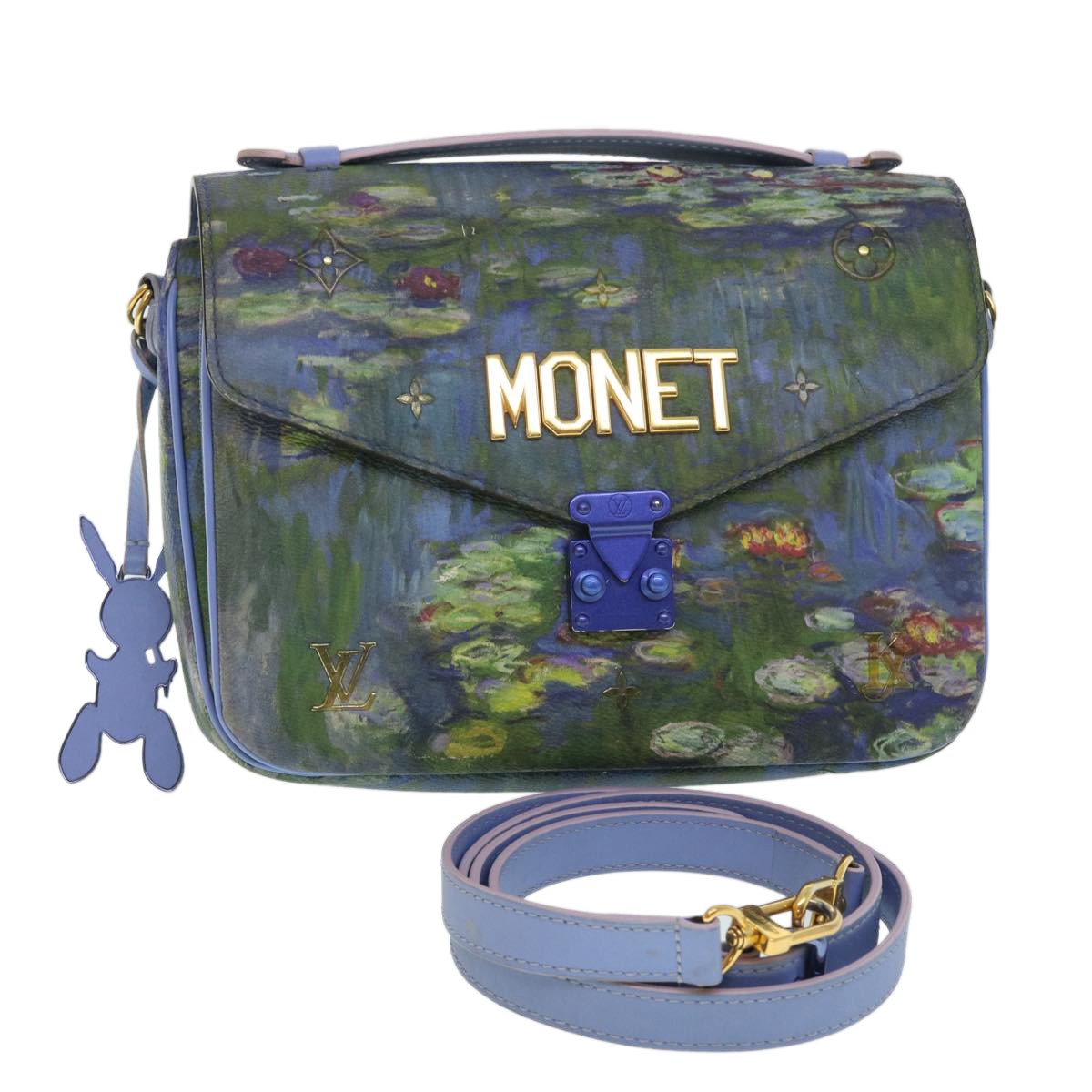 Louis Vuitton Pochette Metis Limited Edition Jeff Koons Monet Print Canvas Multicolour Canvas Clutche & Pouche Bag (Pre-Owned)