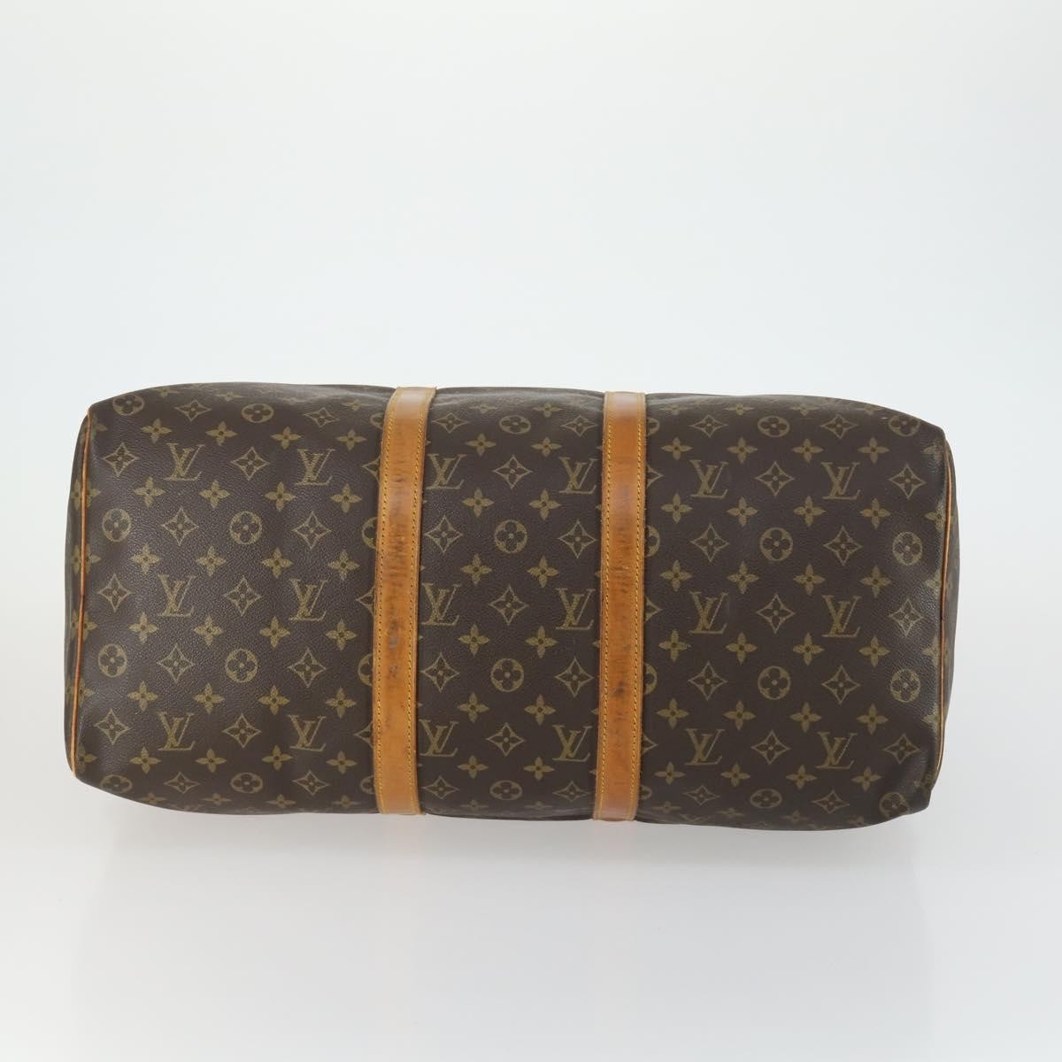 Louis Vuitton Keepall Monogram Canvas Brown Canvas Travel Bag Bag (Pre-Owned)