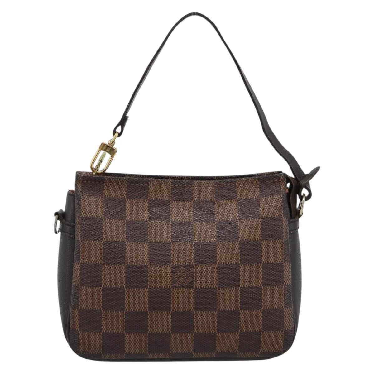 Louis Vuitton Trousse Make Up Damier Canvas Brown Canvas Clutche & Pouche Bag (Pre-Owned)