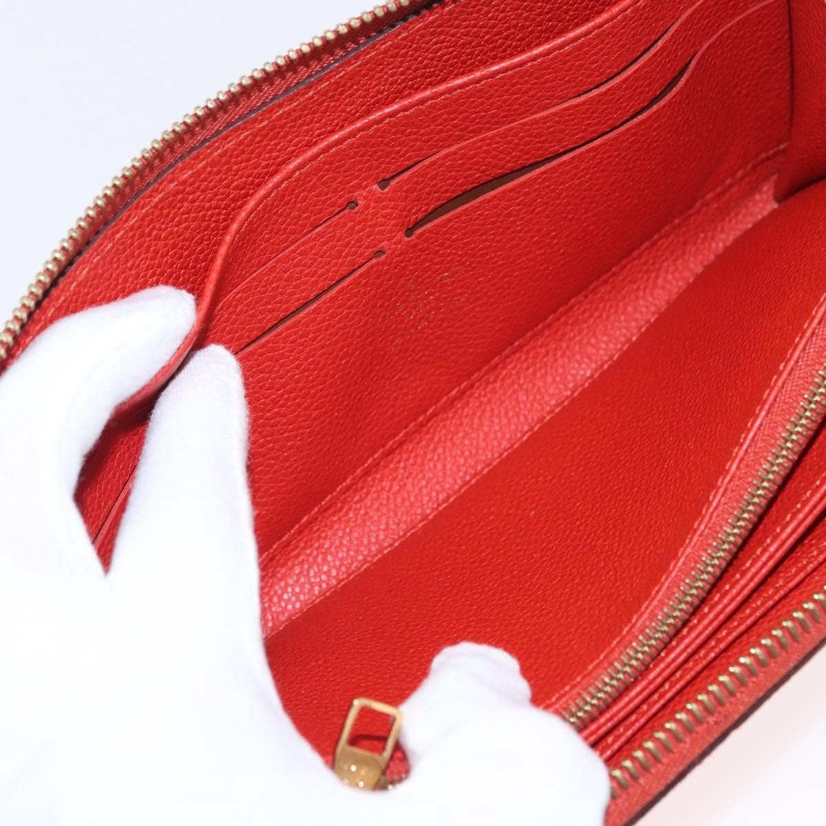 Louis Vuitton Portefeuille Zippy Monogramme Empreinte Monogramme Empreinte Orange Leather Wallets Accessory (Pre-Owned)