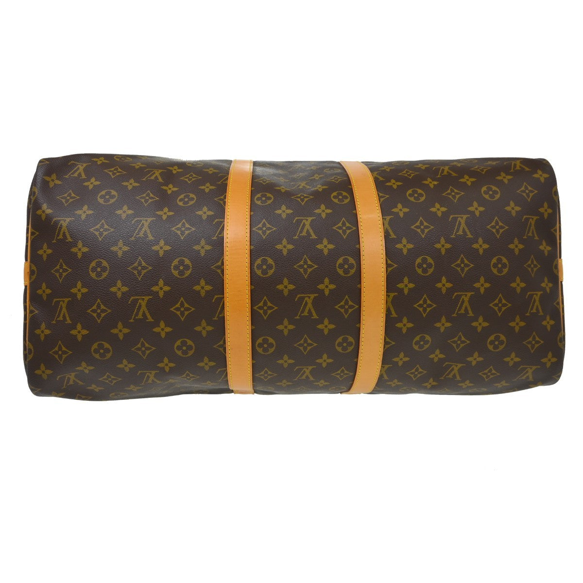 Louis Vuitton Keepall Bandouliere Monogram Canvas Brown Canvas Travel Bag Bag (Pre-Owned)