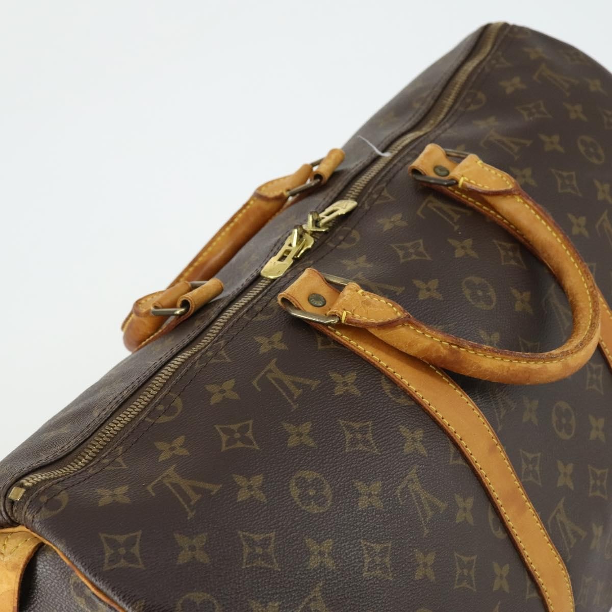 Louis Vuitton Keepall Monogram Canvas Brown Canvas Travel Bag Bag (Pre-Owned)