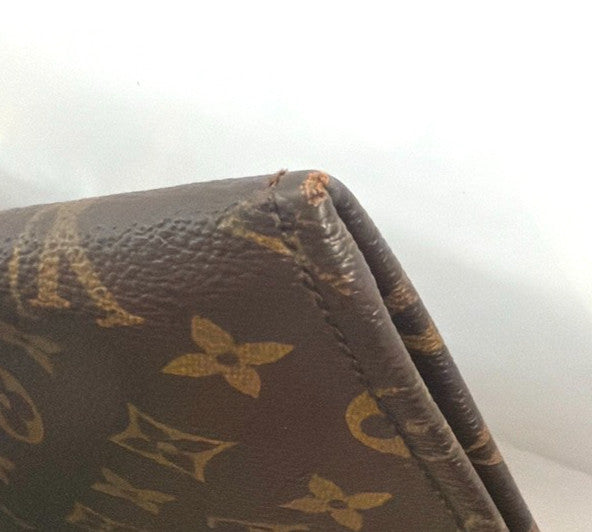 Louis Vuitton Poche Documents Monogram Canvas Brown Canvas Briefcase Bag (Pre-Owned)