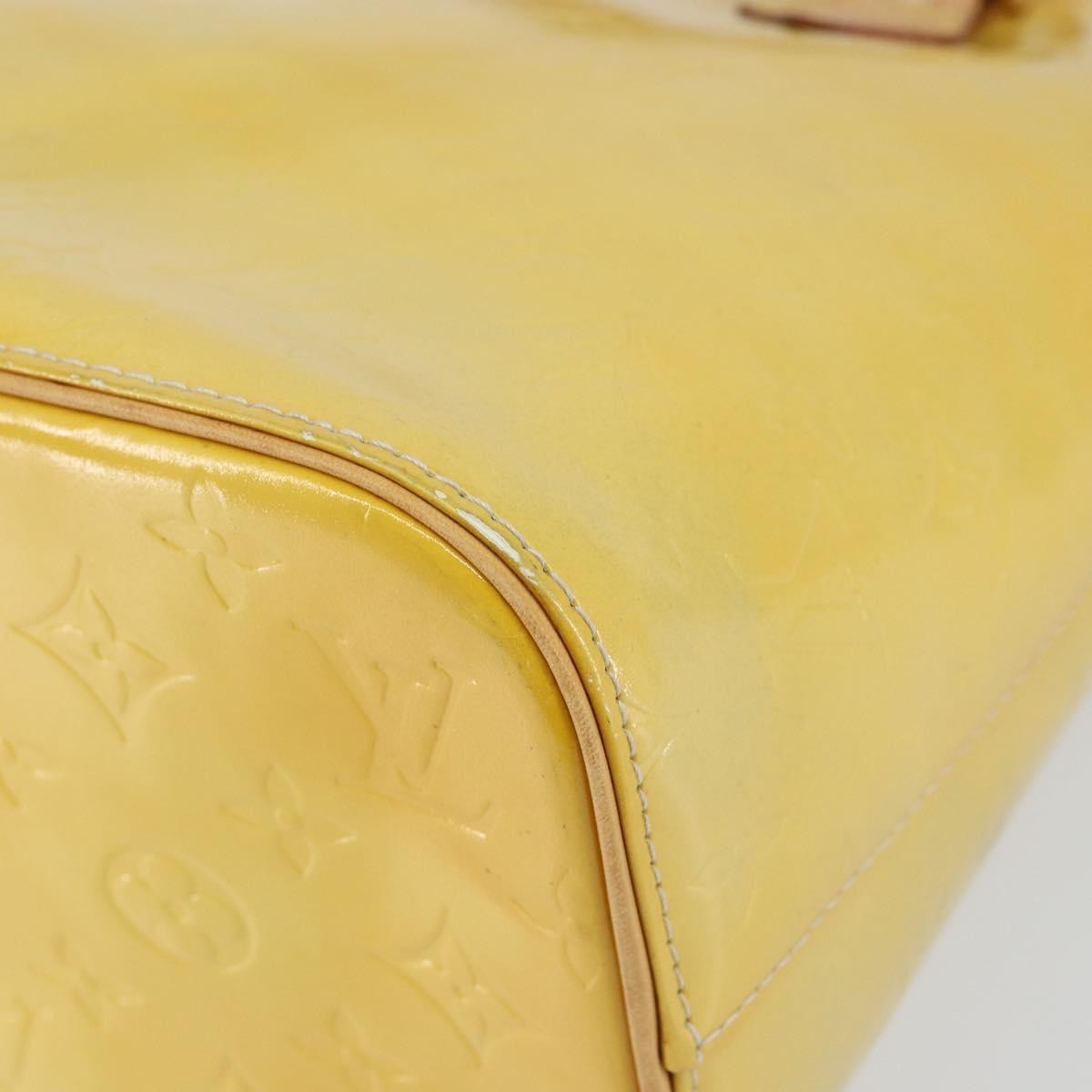 Louis Vuitton Houston Monogram Vernis Yellow Patent_Leather Tote Bag Bag (Pre-Owned)