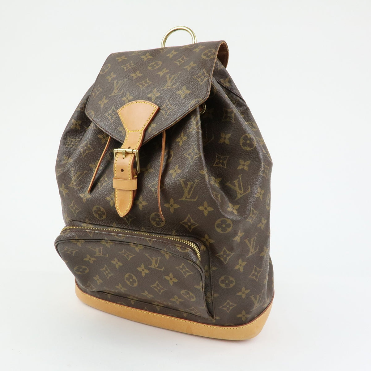 Louis Vuitton Vintage Montsouris Monogram Canvas Brown Canvas Backpack Bag (Pre-Owned)